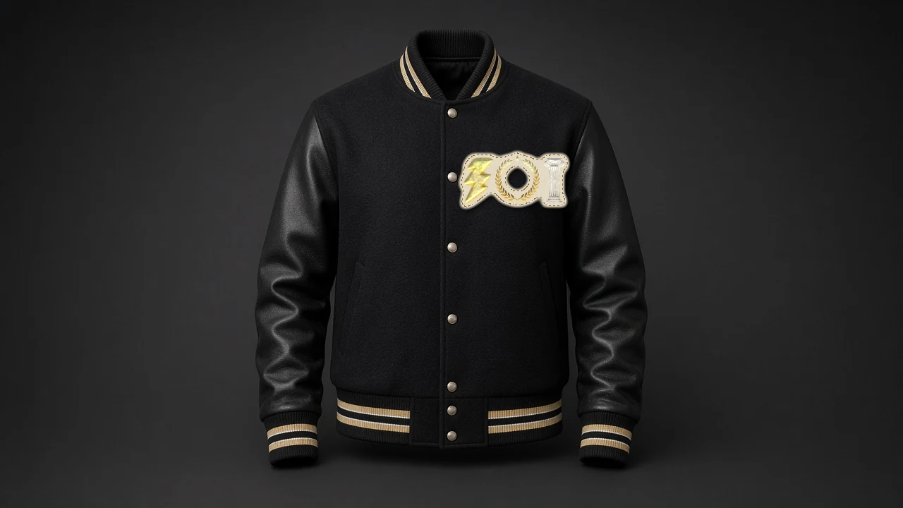 ZOI Letterman Jacket mockup