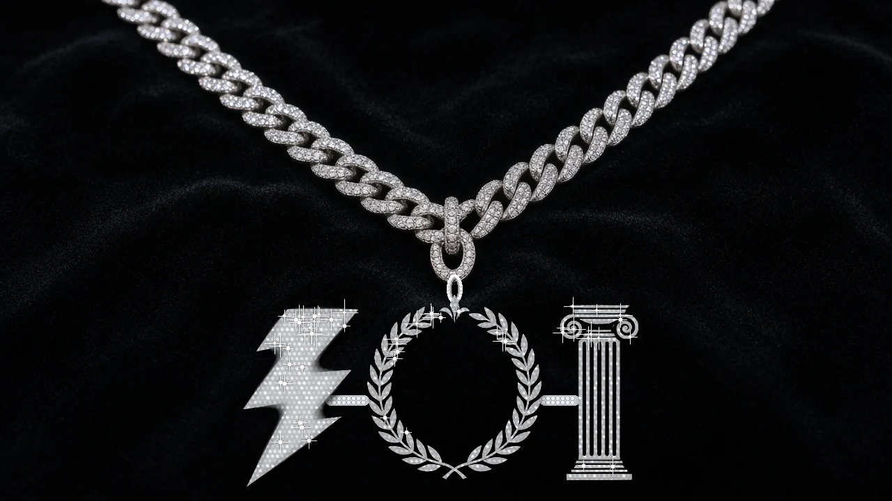 ZOI Iced Pendant mockup